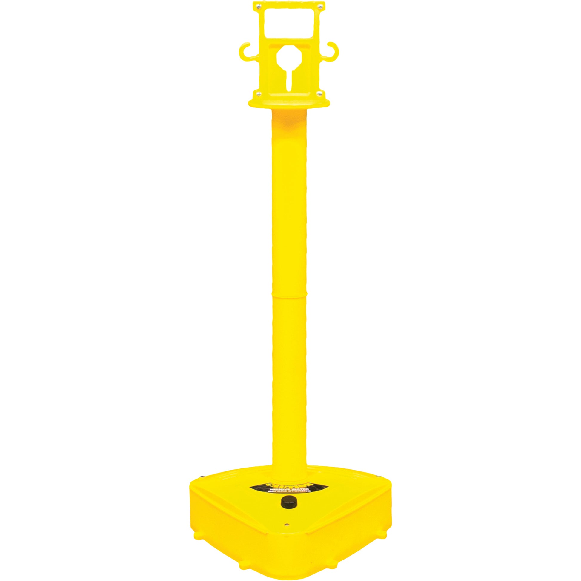 Mr. Chain X-Treme Duty Stanchion, 46.5" High, Yellow