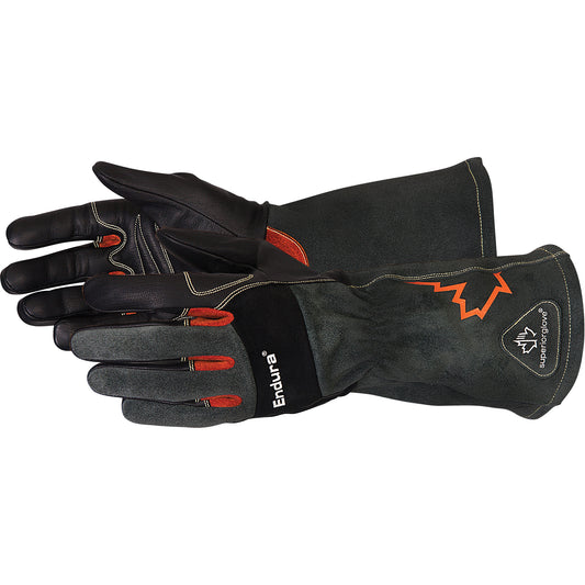 Superior Glove Works Ltd. Endura® TIG Welding & Multi-Task Glove, Grain Goatskin, Size Small