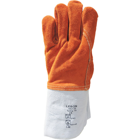 BCL Glove Ltd Lebon Heat Resistant Work Gloves, Leather, 11, Protects Up To 482° F (250° C)