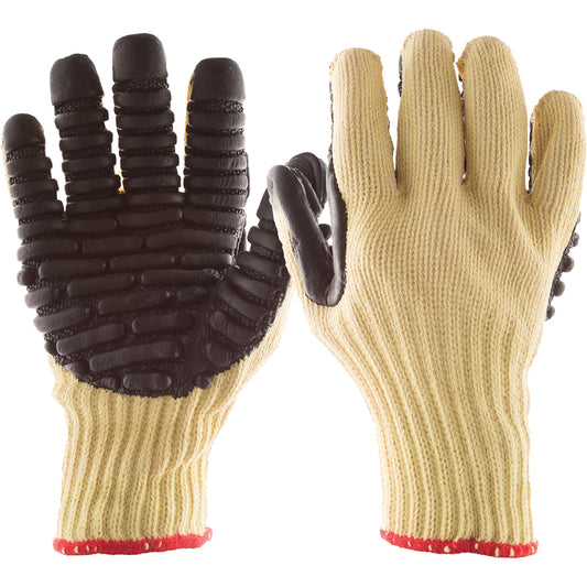 Impacto Blackmaxx Blade Anti-Vibration Gloves, Size Large, Synthetic Palm