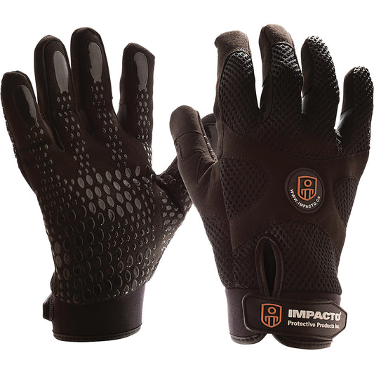 Impacto Air Glove® Mechanics Style Anti-Vibration Gloves, Size Small, Synthetic Palm