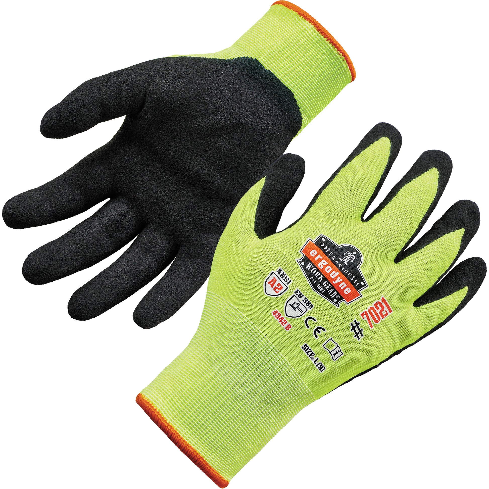 Ergodyne ProFlex® Cut Resistant Gloves, Size Small, 18 Gauge, WSX™ Coated, HPPE Shell, ASTM ANSI Level A2