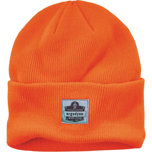 Ergodyne N-Ferno® Rib Knit Beanie Hat, One Size, Orange