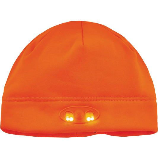 Ergodyne N-Ferno® Skull Cap Beanie Hat with LED Lights, One Size, Black