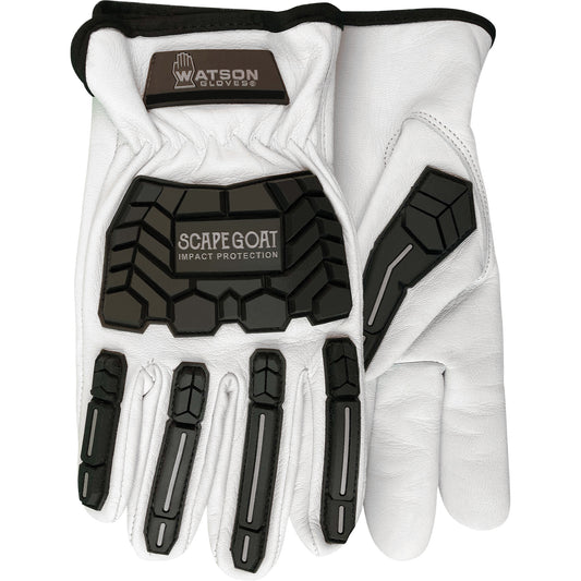 Watson Gloves Scape Goat Impact Gloves, Large, Goatskin Palm, Slip-On Cuff
