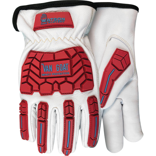 Watson Gloves Van Goat Insulated Impact & Cut Resistant Gloves, Medium, Goatskin Palm, Slip-On Cuff
