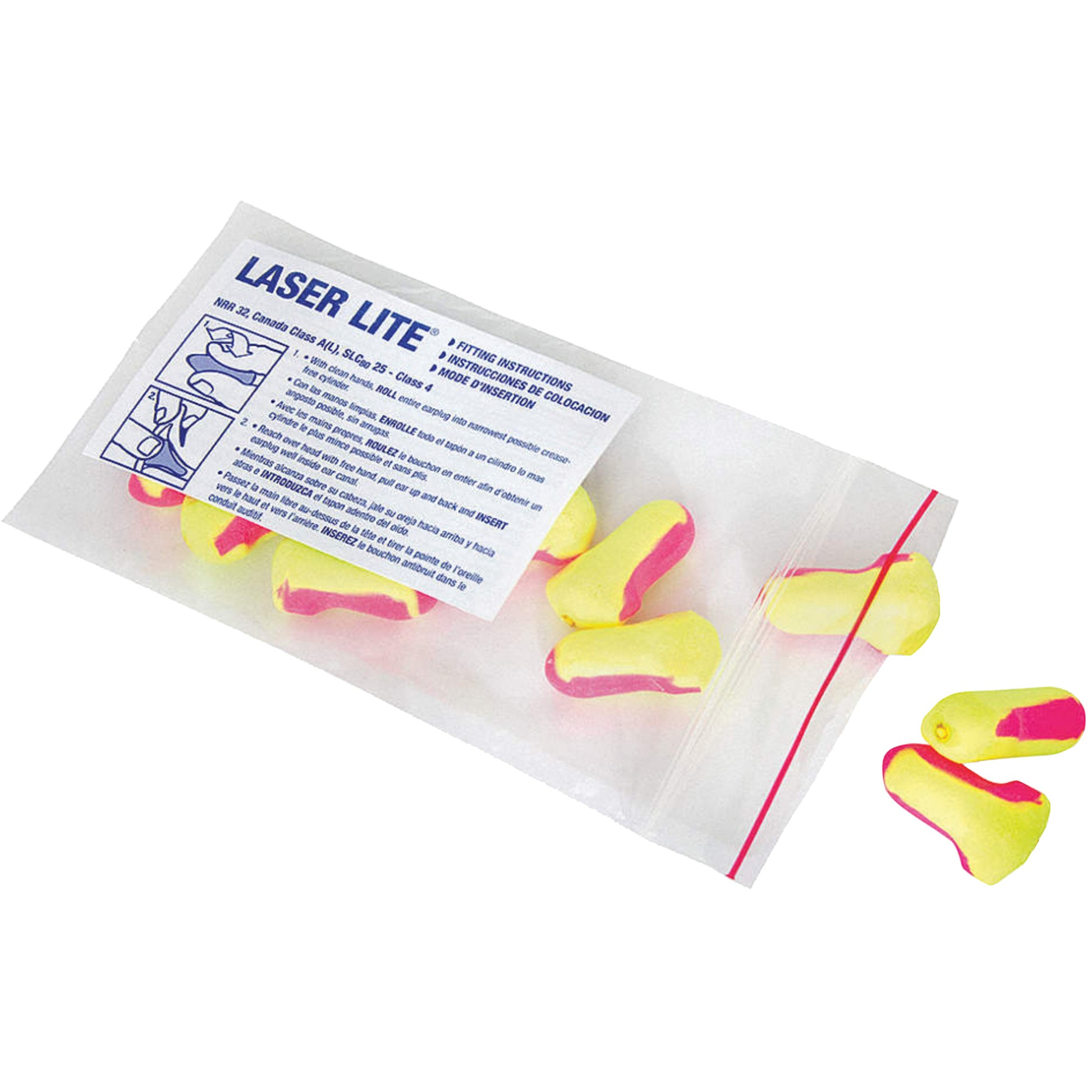 Honeywell Howard Leight™ Laser Lite® Single-Use Earplugs, Bulk - Polybag