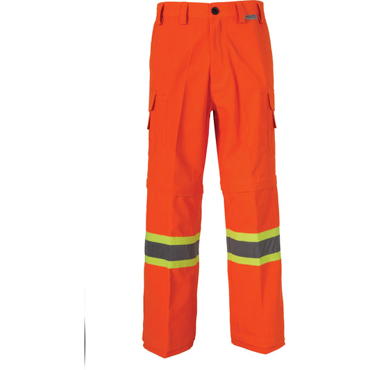 Coolworks All-Season High Visibility Ventilated Mining Pants, Poly-Cotton, 36, High Visibility Orange