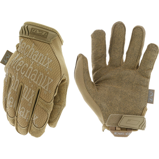 Mechanix Wear The Original® Coyote Work Gloves, Synthetic Palm, Size 8