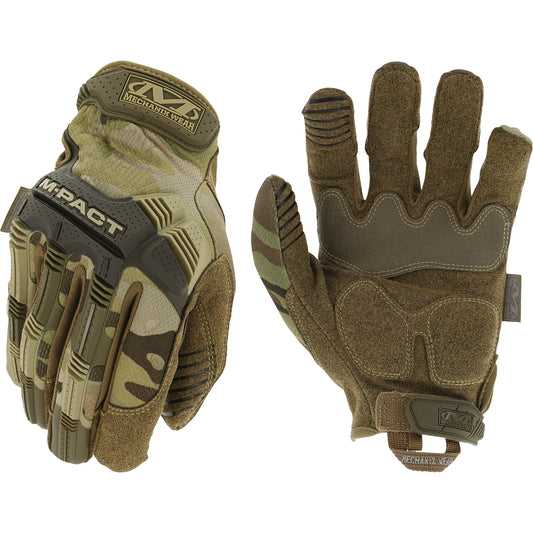 Mechanix Wear M-Pact® MultiCam Tactical Impact Gloves, 10, Synthetic Palm, Hook & Loop Cuff