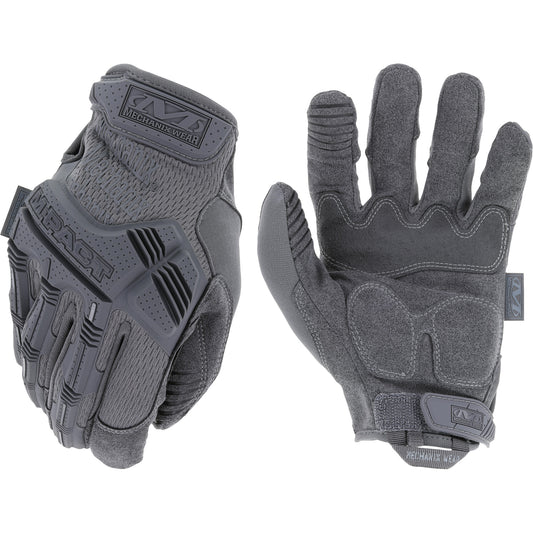 Mechanix Wear M-Pact® Wolf Grey Tactical Impact Gloves, 12, Synthetic Palm, Hook & Loop Cuff