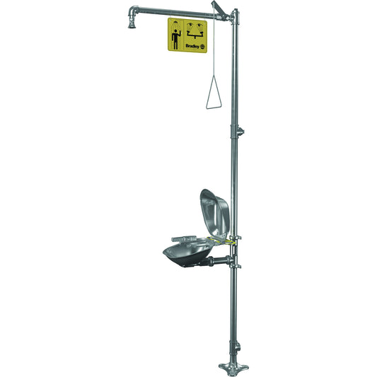 Bradley Halo™ Shower & Eye/Face Wash Unit, Pedestal