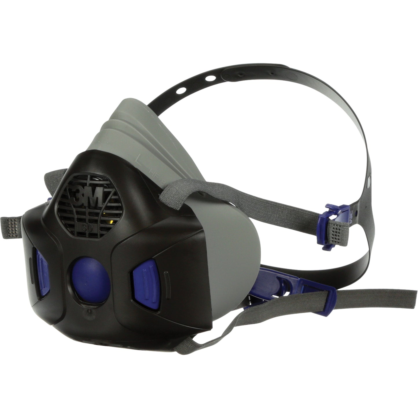 3M Secure Click™ HF-800 Series Half Facepiece Reusable Respirator, Silicone, Large