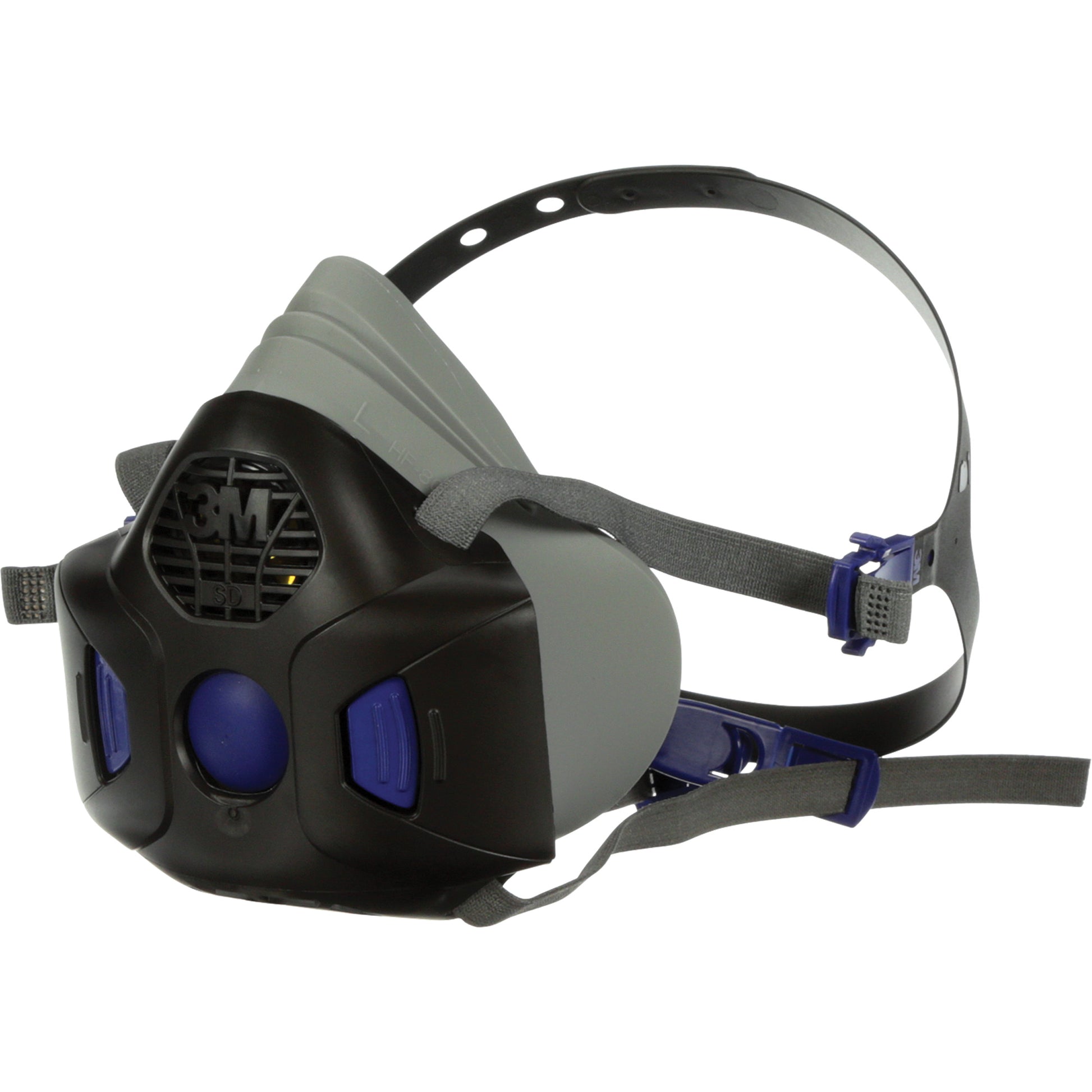 3M Secure Click™ HF-800 Series Half Facepiece Reusable Respirator, Silicone, Large