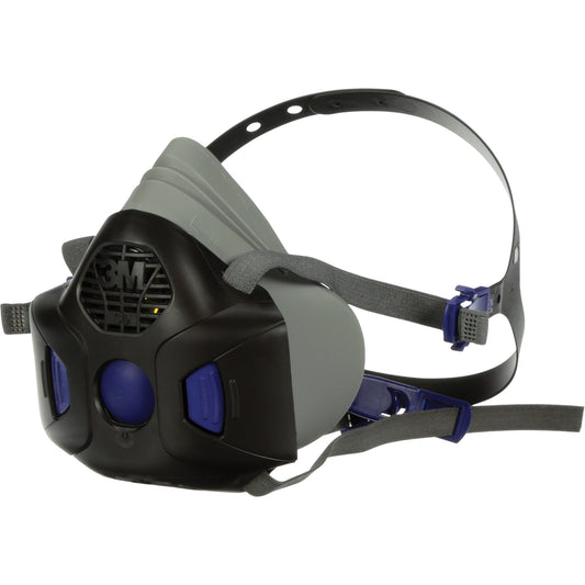 3M Secure Click™ HF-800 Series Half Facepiece Reusable Respirator, Silicone, Large