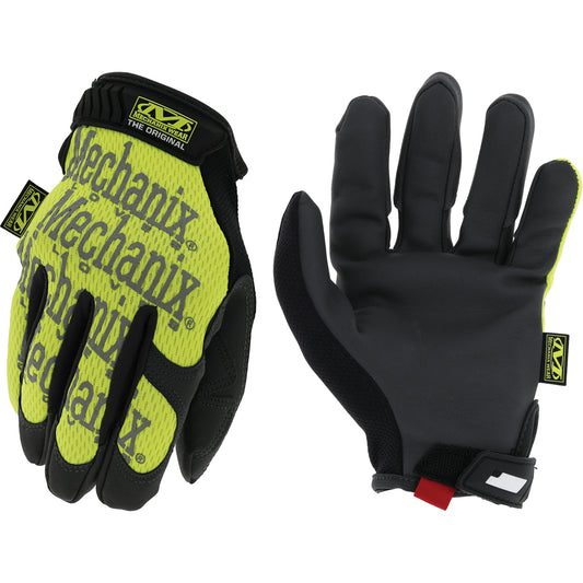 Mechanix Wear Original® High-Visibility Work Gloves, Synthetic Palm, Size Large