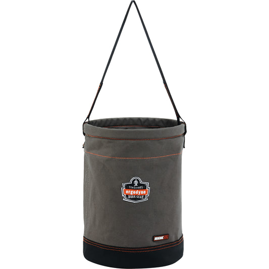 Ergodyne Arsenal® 5930 Web Handle Hoist Bucket, Canvas, 12.5" Dia. x 17" H, 150 lbs. Load Rating
