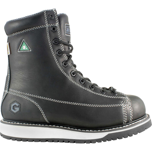 JB Goodhue Rigger Work Boots, Leather, Steel Toe, Size 11, Impermeable