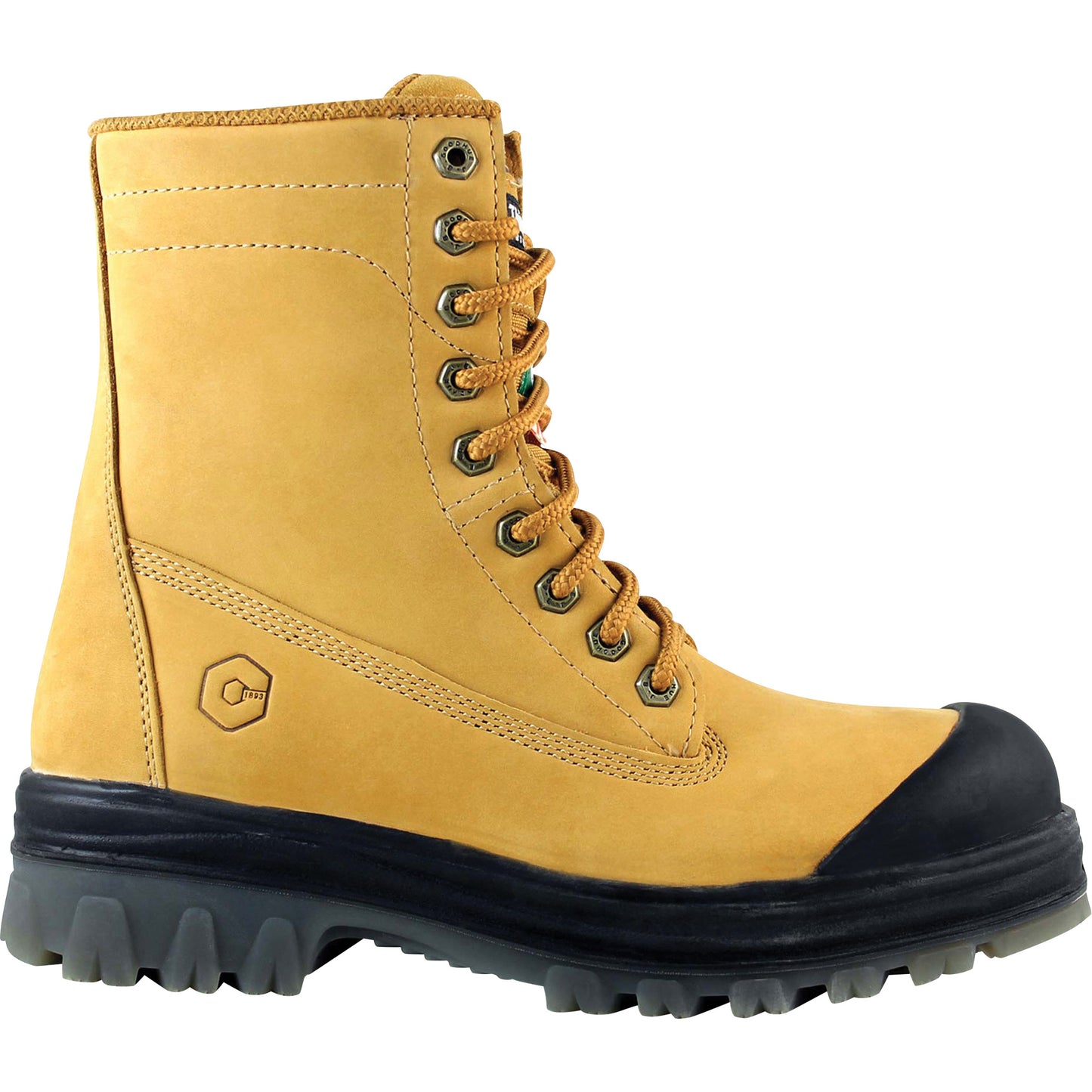 JB Goodhue Dynamic Work Boots, Leather, Steel Toe, Size 10