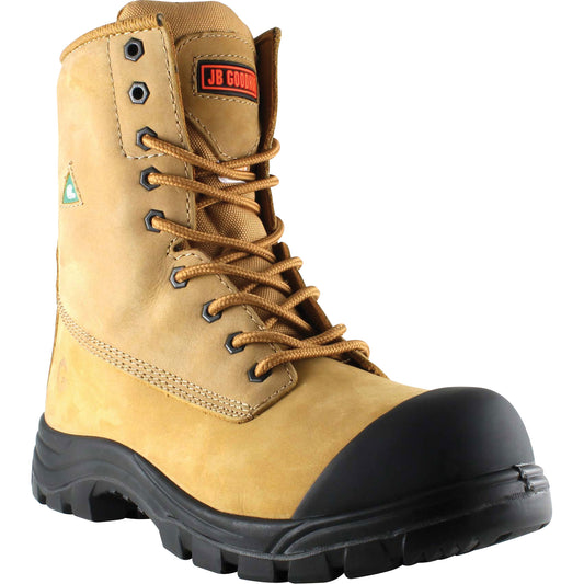 JB Goodhue Attack Work Boots, Leather, Steel Toe, Size 13