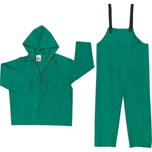 Mcr Safety Dominator Limited Flammability Rain Suit, 9X-Large, Green