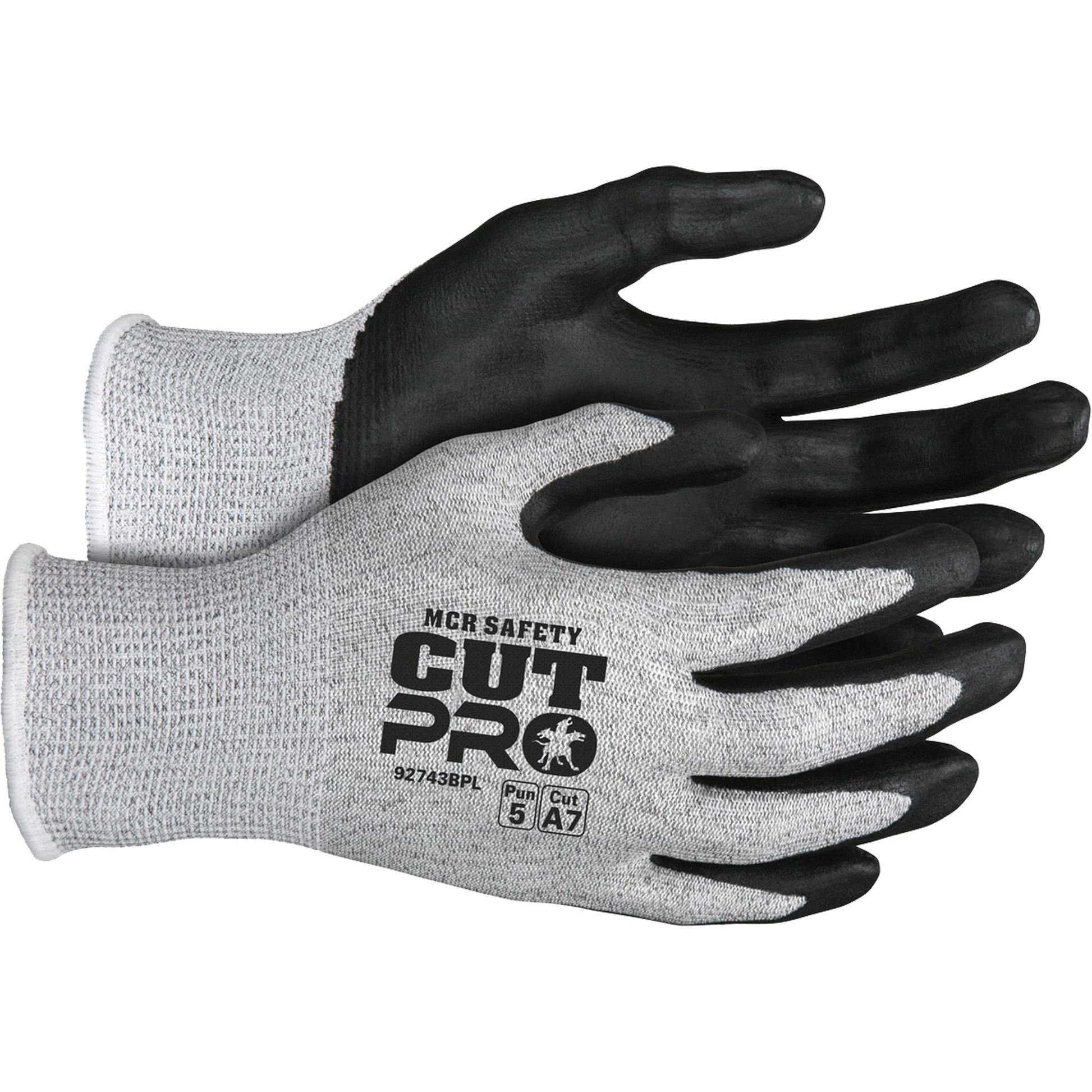 Mcr Safety Safety Cut Pro™ Cut Resistant Gloves, Size 2X-Large, 13 Gauge, Bi-Polymer Coated, HPPE Shell, ASTM ANSI Level A7