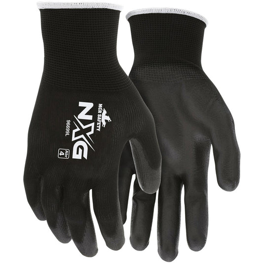 Mcr Safety Coated Gloves, Large, Polyurethane Coating, 13 Gauge, Polyester Shell