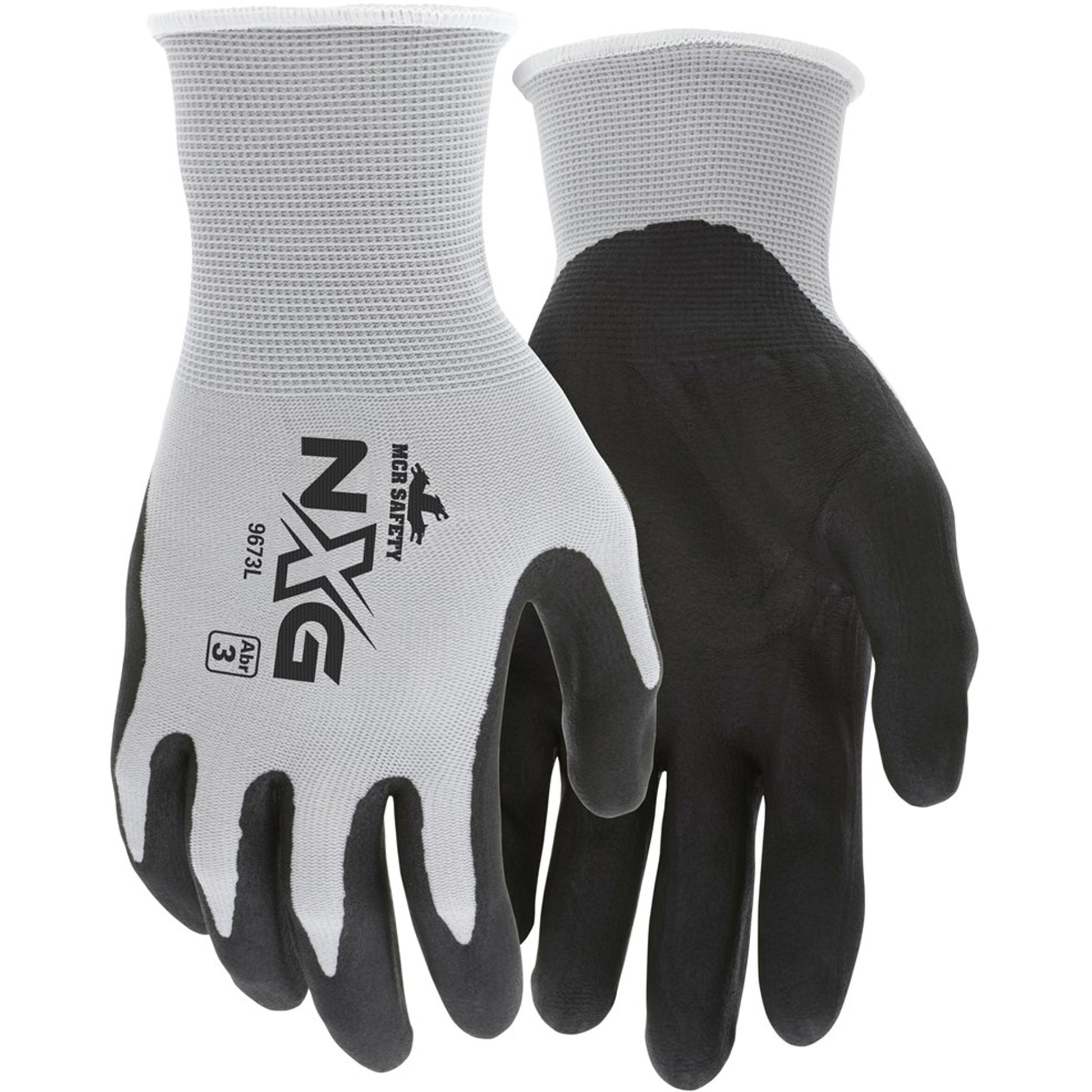 Mcr Safety NXG® Coated Gloves, Small, Foam Nitrile Coating, 13 Gauge, Nylon Shell