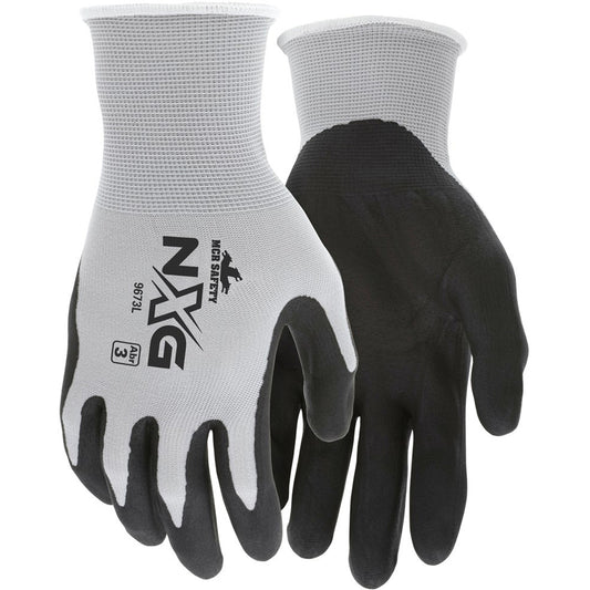 Mcr Safety NXG® Coated Gloves, Small, Foam Nitrile Coating, 13 Gauge, Nylon Shell