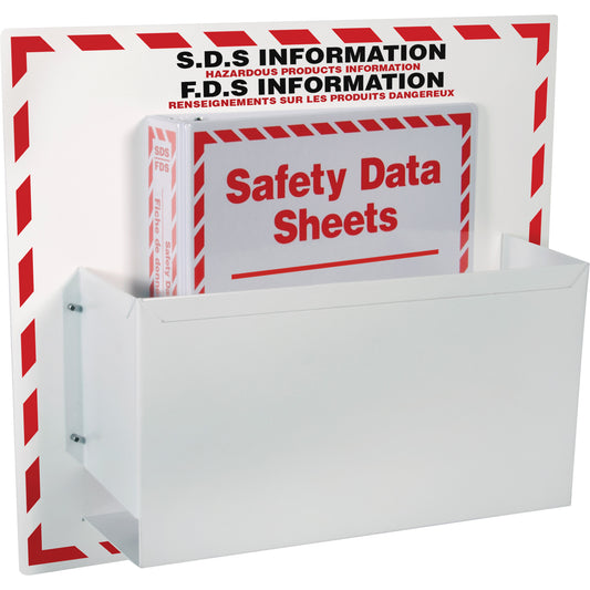 Incom Top Tape & Label SDS Information Station, English & French, Binders Included