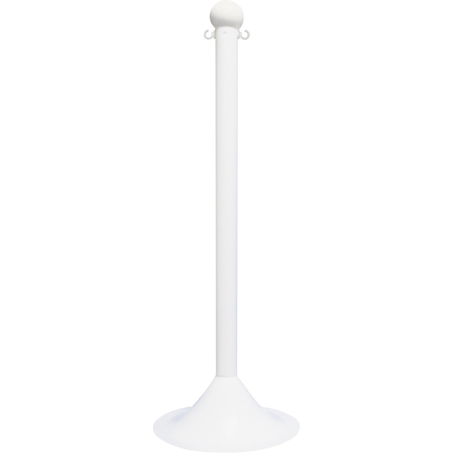 Mr. Chain Light-Duty Stanchion, 41" High, White