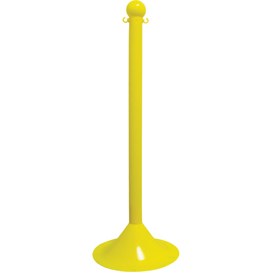Mr. Chain Light-Duty Stanchion, 41" High, Yellow