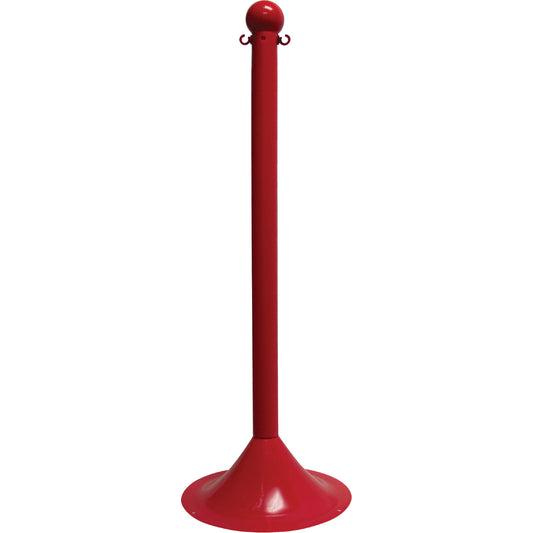 Mr. Chain Light-Duty Stanchion, 41" High, Red