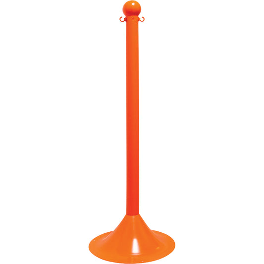 Mr. Chain Light-Duty Stanchion, 41" High, Orange