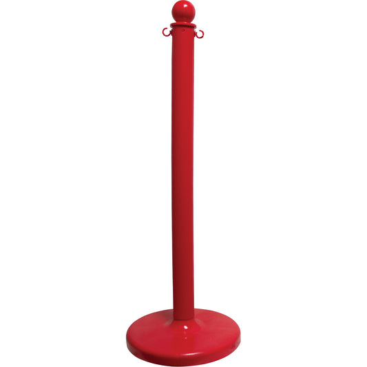 Mr. Chain Medium-Duty Stanchion, 40" High, Red