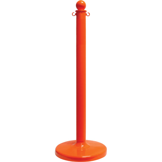 Mr. Chain Medium-Duty Stanchion, 40" High, Orange