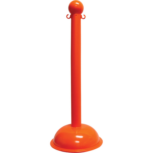 Mr. Chain Heavy-Duty Stanchion, 40" High, Orange