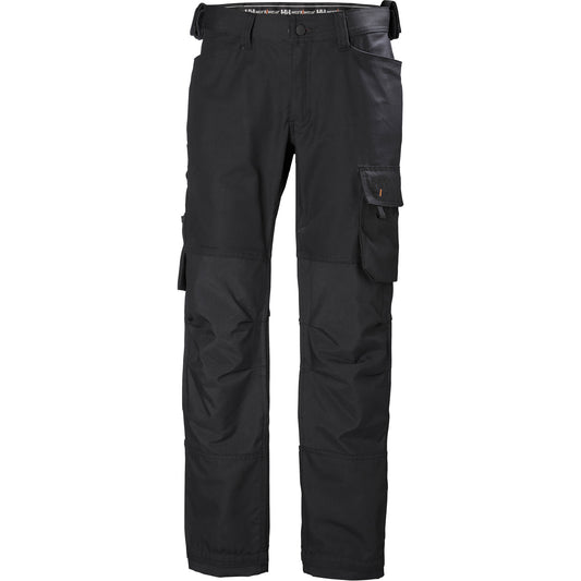 Helly Hansen Oxford Work Pants, Cotton, Black, Size 32