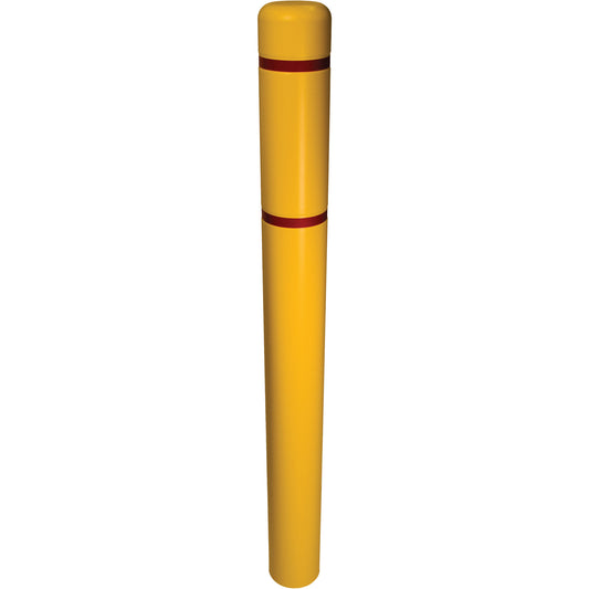 Bollard Cover, 6" Dia. x 52" L, Yellow