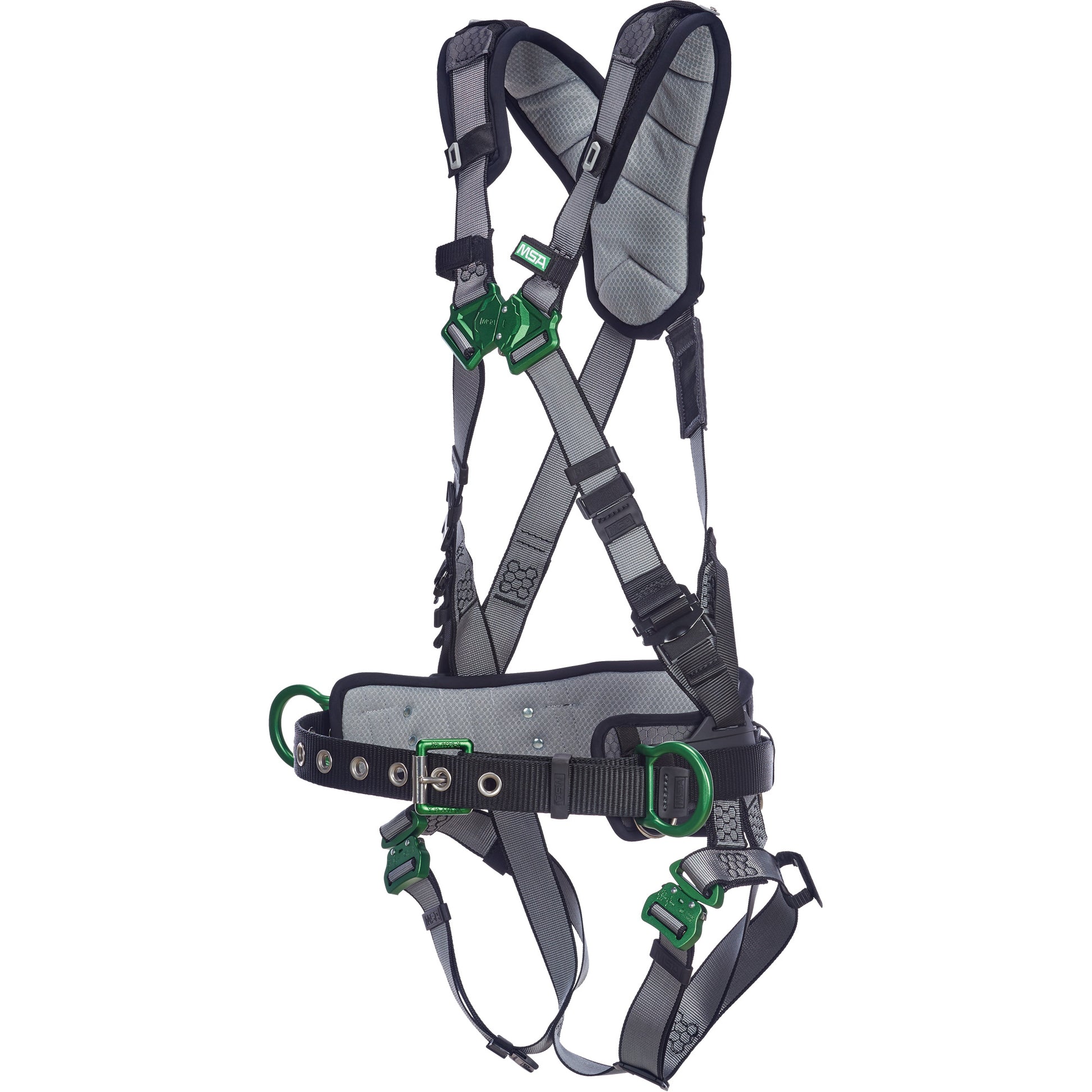 MSA V-Fit™ Construction Full Body Harness, CSA Certified, Class AP, Large/Medium, 400 lbs. Cap.