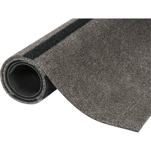 Mat Tech Glacier Entrance Mats, Wiper/Scraper, 6' x 6' x 5/16", Walnut & Black