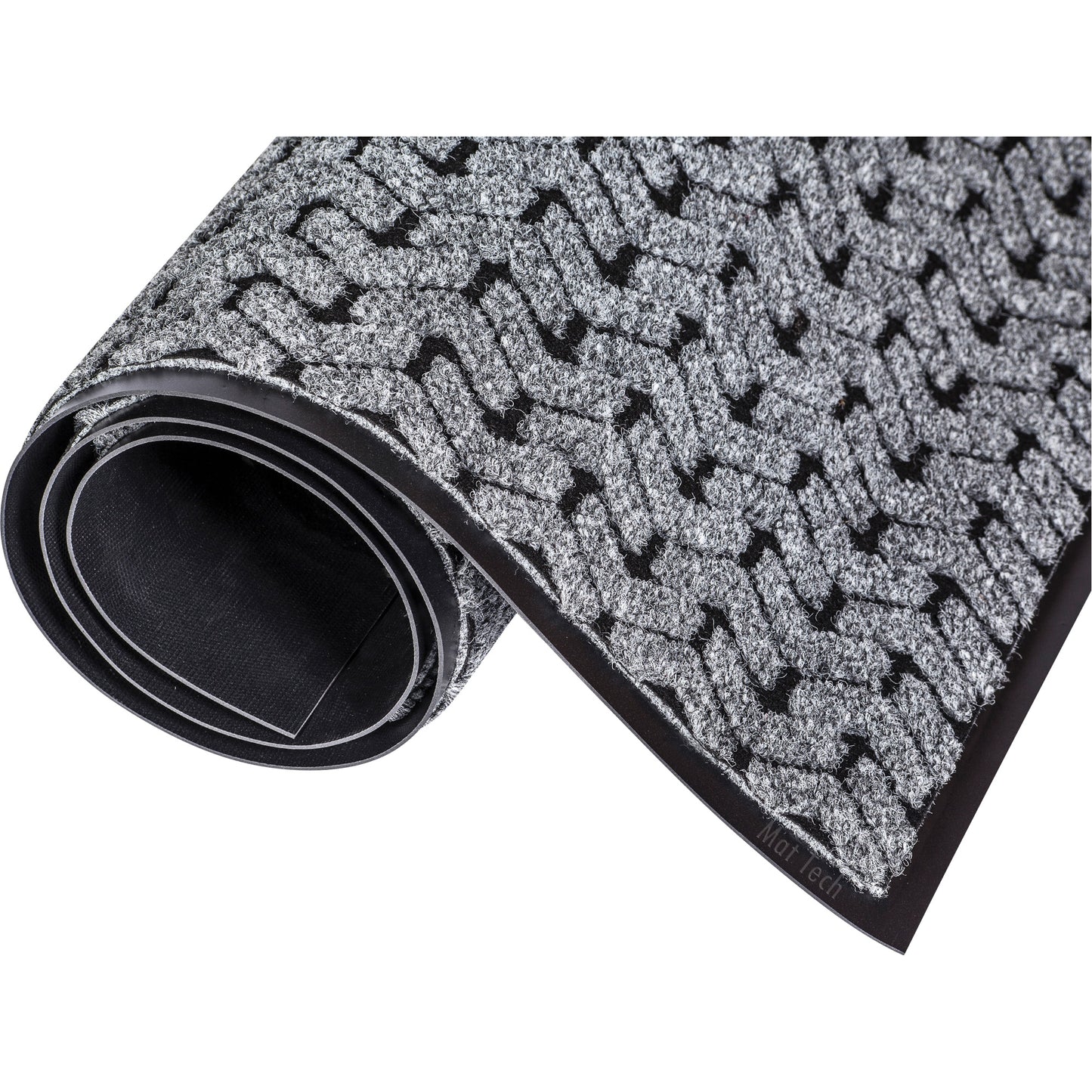 Mat Tech Tire-Track™ Performance Entrance Mats, Wiper/Scraper, 4' x 8' x 3/8", Grey