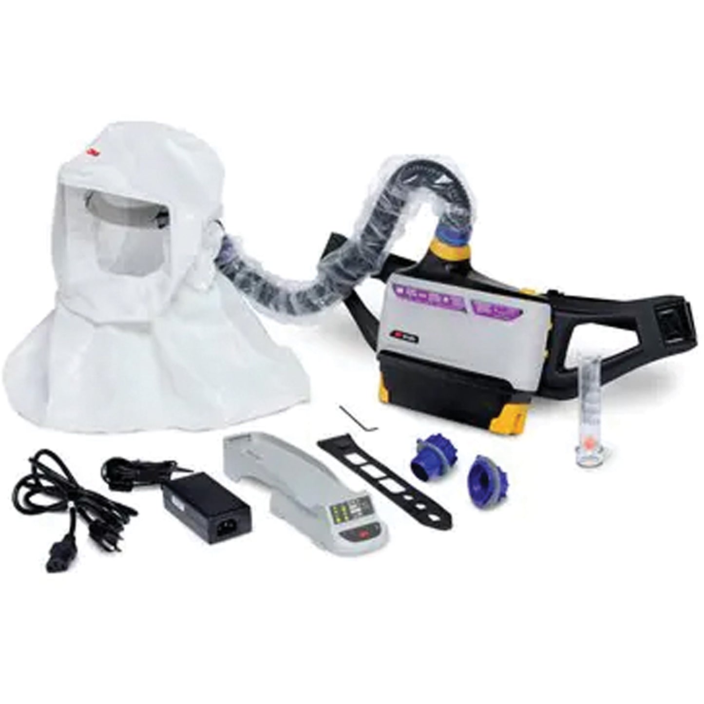 3M Versaflo™ Powered Air Purifying Respirator Easy Clean Kit, Loose Fitting Hood & Faceshield, Lithium-Ion Battery