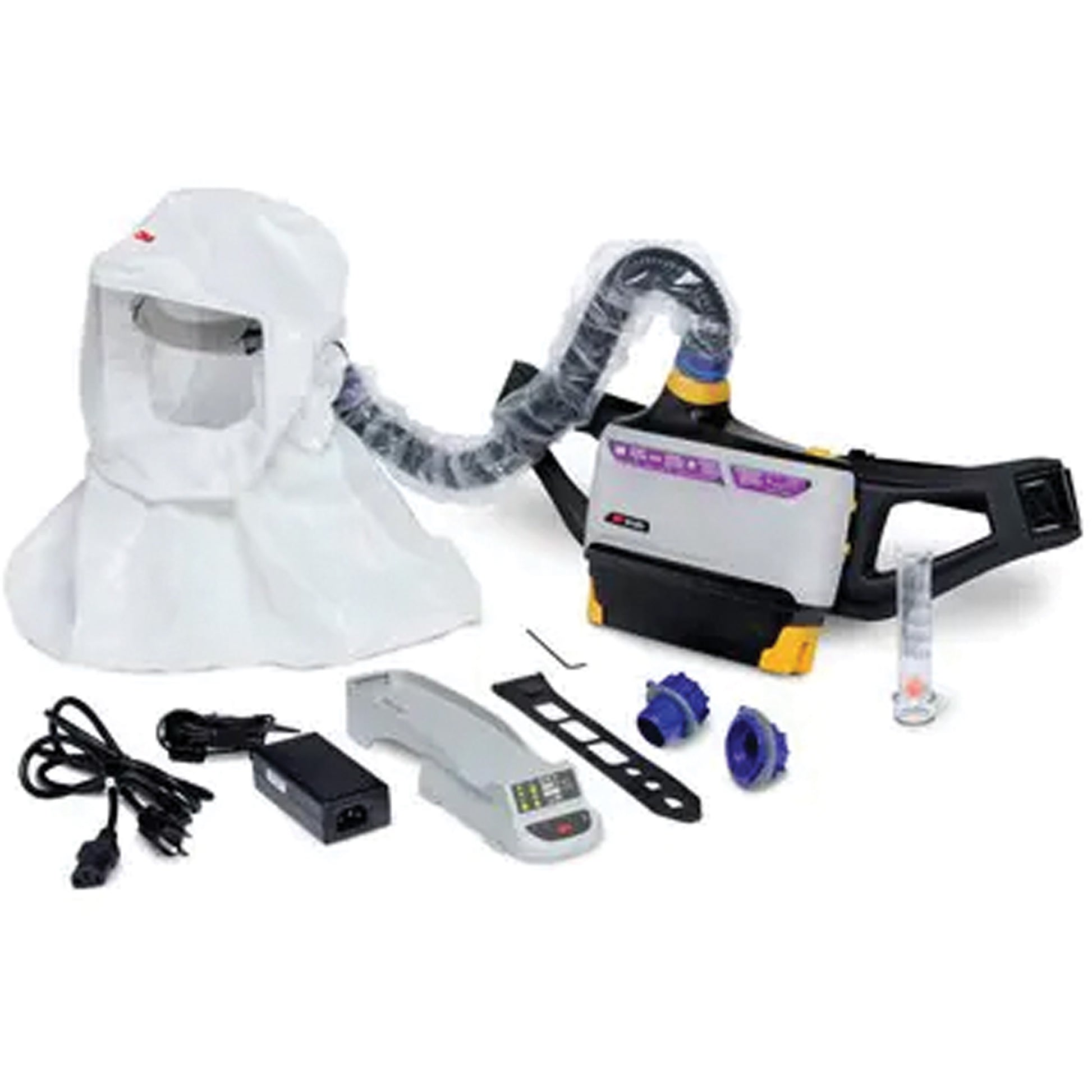 3M Versaflo™ Powered Air Purifying Respirator Easy Clean Kit, Loose Fitting Hood & Faceshield, Lithium-Ion Battery