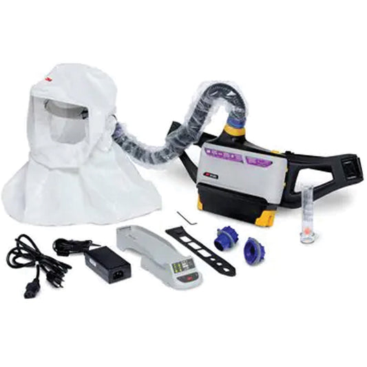 3M Versaflo™ Powered Air Purifying Respirator Easy Clean Kit, Loose Fitting Hood & Faceshield, Lithium-Ion Battery