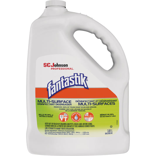 Fantastik® Professional Multi-Surface Disinfectant & Degreaser, 3.78 L, Jug