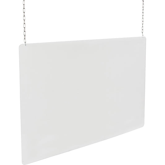 Ceiling Mounted Safety Shield, 32" W x 48" H