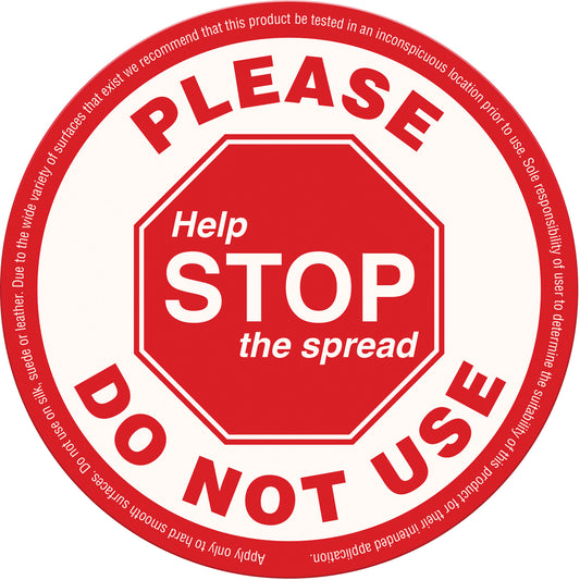 Zenith Safety Products "Please Do Not Use" Label, 5-1/8" x 5-1/8", Vinyl, English