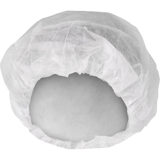 Ansell KleenGuard™ A10 Light-Duty Bouffant Caps, SMMMS, 21", White