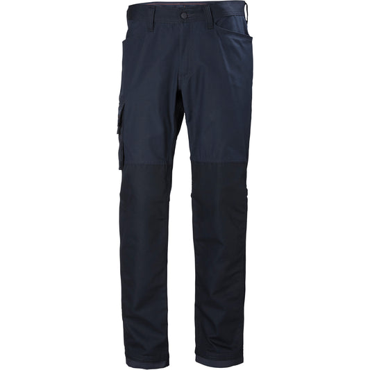 Helly Hansen Oxford Service Pants, Poly-Cotton, Navy Blue, Size 34, 32 Inseam